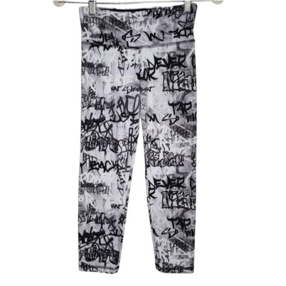 FLYWHEEL Graffiti Crop Leggings - Picture 1 of 7